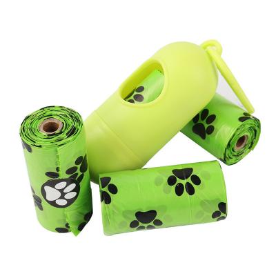 China Hot Stamping PE Material Structure Pet Dog Cat Plastic Garbage Bag Degradable Single Roll for sale