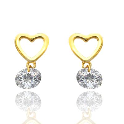 China 2019 Fashion Korea 925 Silver Fashion Heart Shaped Earring Custom Wholesale for sale