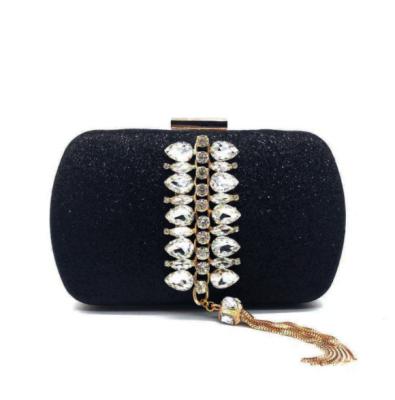 China Other New Arrival Fashion Luxury Evening Clutch Bag With Gold Tassel Handbag For Women for sale