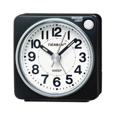 China LUMINOVA OEM Bedroom Wake Up Light Travel Luminous Nap Alarm Beep Analog Table Clock for sale