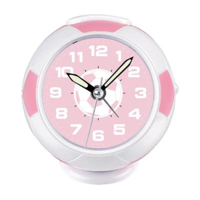 China LUMINOVA OEM Customized Non-ticking Silent Alarm Clock Beeping Football Number Desktop for sale