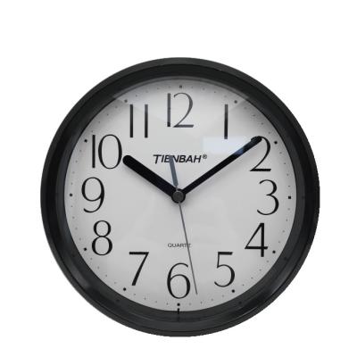 China Antique Promotional Cheap Retro Silent Quartz Stand Decoration Home Round Shape Style Plastic Plastic Wall Clock for sale