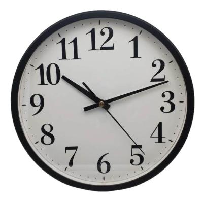 China Wholesale Style Silent Quartz Analog Modern Decorative Living Room Antique Round Shape 10 Inch Metal Wall Clock for sale