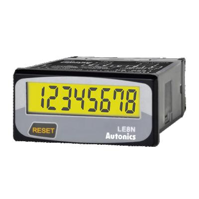 China Original Autonics Industrial LE8N-BF Render 8 Digit LCD Digital Timer for Compact Brake Disc Manufacturing for sale