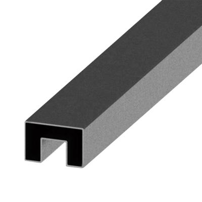 China For architectural stainless steel 304 profile, u profile slot stainless steel 304 double tube pipes for frameless glass balustrade for sale