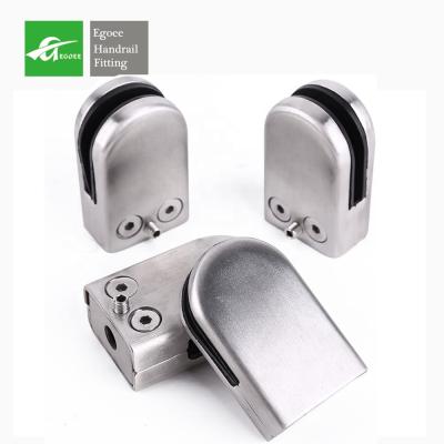 China Modern 316 Stainless Steel Glass Accessories Glass Fittings Stainless Steel Balustrades Fixing Glass Clamp for sale