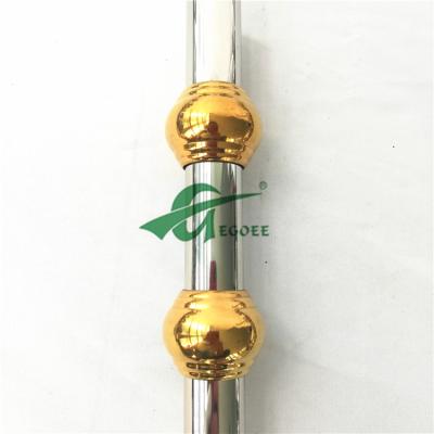 China Modern BALL WITH 2 HOLE 304 38X20.5 X (0.5) POLISH 304 stainless steel handrail fitting ball hole top balls for sale