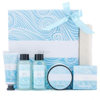 China Nourishing Bath and Shower Gift Sets with Body Lotion Shower Gel Bubble Bath Hand Creams Bar Soap 3-in-1 for sale