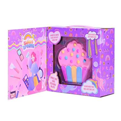 China The Wonderful Gift Washable, Ice Cream Makeup Box For Kids Girls Real Cosmetics Play Eyeshadow for sale