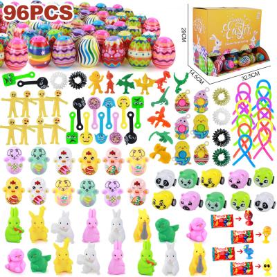 China Educational Gift Box Funny Advent Calendar Easter Eggs Surprise Toy CL258 Easter Decompression Toys Countdown Calendar 24 Days Toss Toys for sale