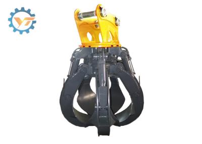 China High Quality 5-Tine Orange Undercarriage Spareparts Grapple Bucket for sale