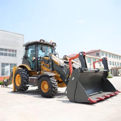 China Diesel tractor loader Backhoe 1,2 ton Landbouw tractor machine 0.1cbm emmer Te koop