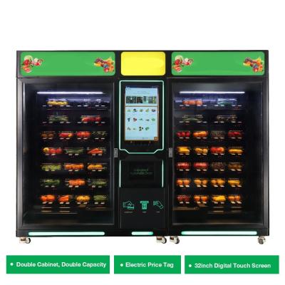 China Custom Self Service Big Cabinet Refrigerated Salad Vegetable Fruit Egg Vending Machine For Foods for sale