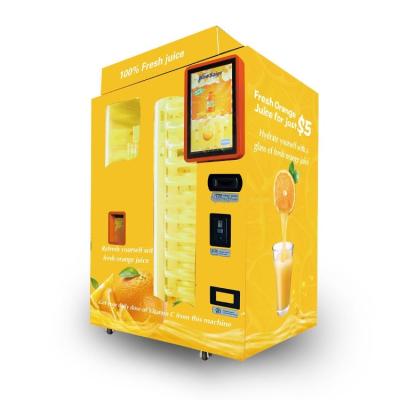 China New Design Ice Orange Juice Making Vending Machine With Credit Card Payment en venta