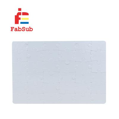 China Sublimation Coating Printing Wholesale 36pcs Custom Puzzle For Transfer Printing Rectangle Sublimation Paper Puzzle for sale