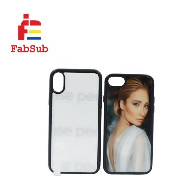 China Compatible Sublimation Rubber Blank Protector Cover Tempered Glass Case TPU Back Cover Wireless Charging Case For iPhone X for sale