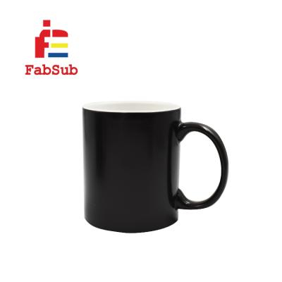 China 11oz Sublimation Magic Mug Coffee Mug Custom Viable Hot Selling Custom Color Changing Mug for sale