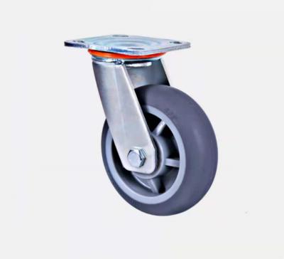 China Other Special Plate Cart With Brake Castors Universal Mute Rubber Casters for sale