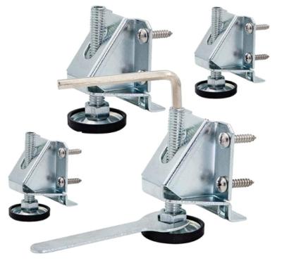 China High Precision Leveling Feet / Adjustable Table Leg Leveler Heavy Duty Furniture Levelers w/ Locknuts (4 Packs) for Furniture, Table, Cabinets, Wor for sale