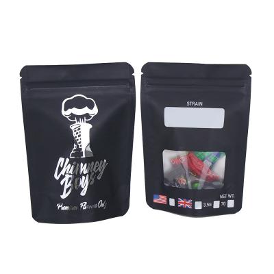 China Disposable Snacks Packaging Logo Printing Spot Custom Matte Printing Stand Up Pouch UV With Clear Window Ziplock Bag for sale