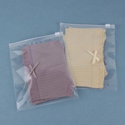 China Wholesale Custom Plastic PE Soft Packaging Clothing Zipper Translucent Zipper Bag Recyclable For Clothesunderwear T-shirt for sale