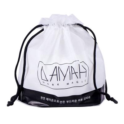 China Recyclable Custom Logo Shoe Frosted Bags Cosmetic Make Up Bag Custom Small Mini Drawstring Bags for sale