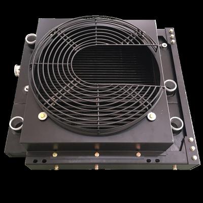 China 3003 Aluminum Netting Aluminum Tubular Plate Welded Combo Cooler Air Water Radiator With Fan for sale