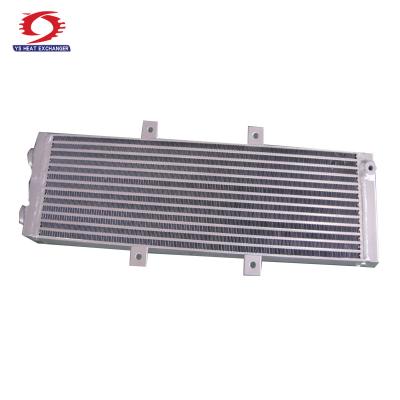 China 3003 Aluminum Water Liquid To Air Intercooler Radiator 26X7X2 Heat Exchanger for sale