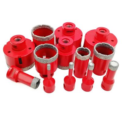 China Ceramic / Porcelain / Marble 5 -150 mm Vacuum Drilling Welded Diamond Drill Bits M14 Tile Hole Saw Diamond Core Bits Drill For Porcelain Tile Marble for sale