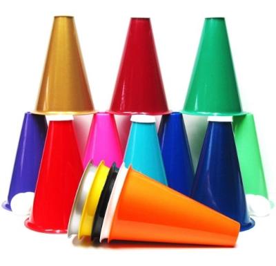 China Superfan Plastic Popcorn Cheer Promotional Plastic Megaphone for sale