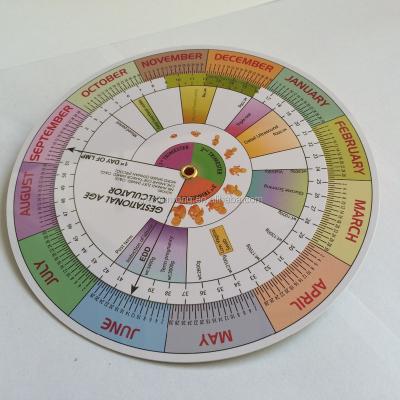 China PVC Medical BMI Calculator Wheel /Pregnancy Expiry Calculator/BMI Wheel for sale