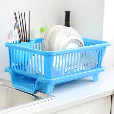 China Plastic Bowl Rack Dish Rack/Dryer Rack Shelf Storage Dish Bowl Chopsticks Dish Basket Viable/Cutlery Dish Rack for sale