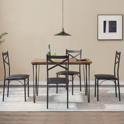 China Other Dining Table And Chairs Frame Simple Modern Dining Room Furniture Square for sale