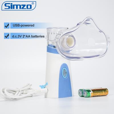 China For Medical & Cool Inhaler Mini Mesh Rechargeable Nebulizer Machine Home Use Handheld Ultrasonic Nebulizer Mist Vapor Atomizer for Kids Adult for sale