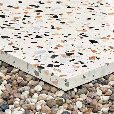 China Modern Waterproof Wall Table Pattern Tile Outdoor Real Color Terrazzo Slab for sale