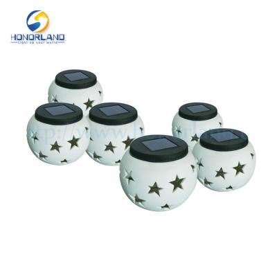 China Hotel Glass+stainless Steel+mosaic Ip44 Sun Garden Solar Garden Jar Led Lights For Decoration for sale