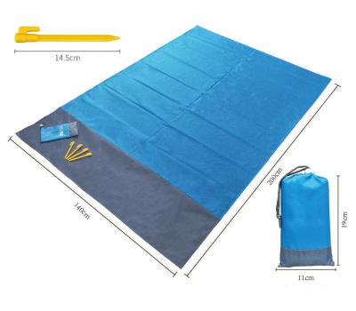 China Sandless Beach Blanket Mat Waterproof Portable Folding Picnic Picnic Camping Picnic Outdoor Nylon Waterproof Blanket for sale