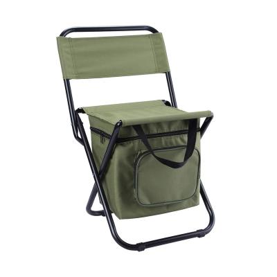 China Bag Travel Folding Portable Outdoor Camping Chair With Cooler Bag for sale