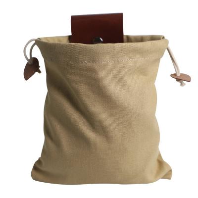 China Wholesale Heavy Duty Canvas+pu Canvas Garden Tool Bags Size Hanging Outdoor Forager Bag for sale