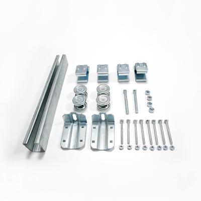 China Modern high quality combination of sliding door hardware support pulley set door repair metal plate kit for sale