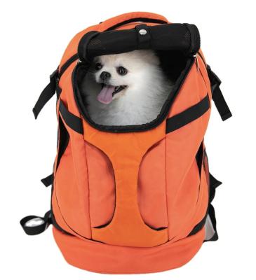 China Viable Pet Carrier Bag Dog Cat Carrier Backpack with Fully Ventilated Mesh and Safety Features Comfortable Breathable for G-Train Airplane for sale