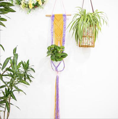 China 100% Handmade 2020 New Design Colorful Macrame Wall Hanging Art Decor Boho Woven Home Decorations For Bedroom Living Room for sale