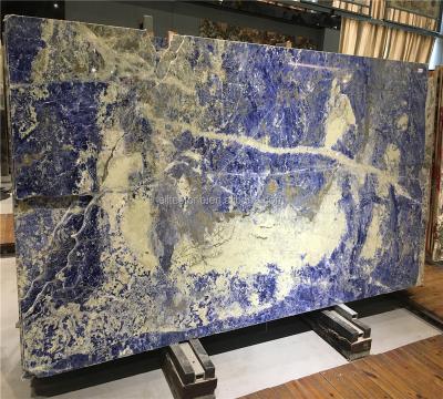 China Parquet Blue Marble Slabs, Blue Lazulite Marble Stone, Polished Blue Slabs for sale