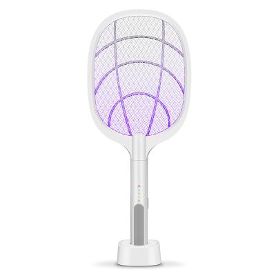 China Viable Rechargeable Fly Mosquito Racket Killer Lamp Folding Electric Mosquito Killer Swatter for sale