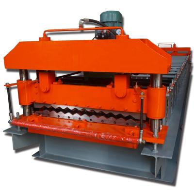 China Building Material Shops Metal Iron Sheet Corrugated Roofing And Wall Panel Roll Forming Machine for sale