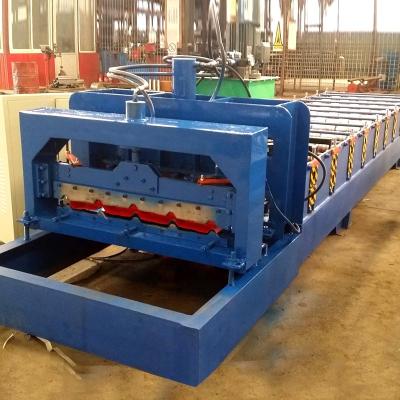 China Building Material Shops Glazed Tile Roll Forming Machine Metal Roofing Tiles Making Machine For Building Material Machinery for sale