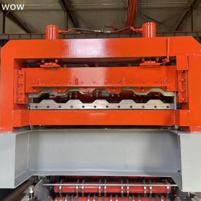 China Building Material Shops New Design Metal Galvanized Floor Decking Panel Roll Forming Machine for sale