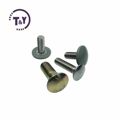 China Large Steel Carbon Steel Head Rib Neck Bolts Galvanized Zinc Round Fin Neck Bolts Silo Bolts for sale