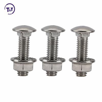 China m6 12mm stainless steel m10x120 flat head carriage bolts for sale