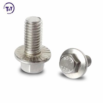 China Stainless Steel Carbon Steel Bolts Inch Size Class 4.8/8.8/10.9 Hex Flange Serrated Bolts for sale